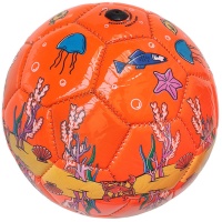 Мяч футбольный детский №2, "Аквариум" (оранжевый) C28706-2