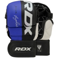 Перчатки тренировочные RDX Grappling T6 Plus XL син. (арт. GGR-T6U-XL+)